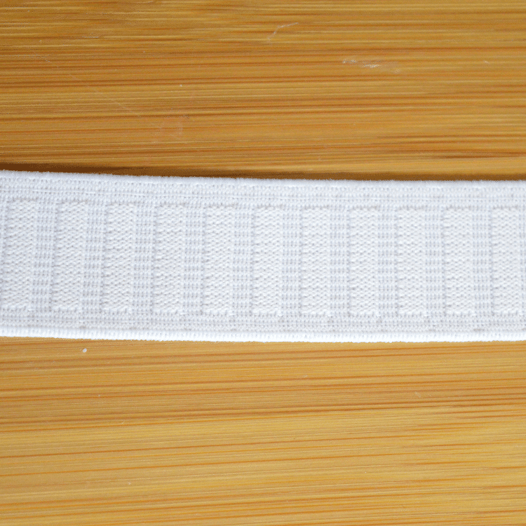 Élastique 1" anti-roll blanc