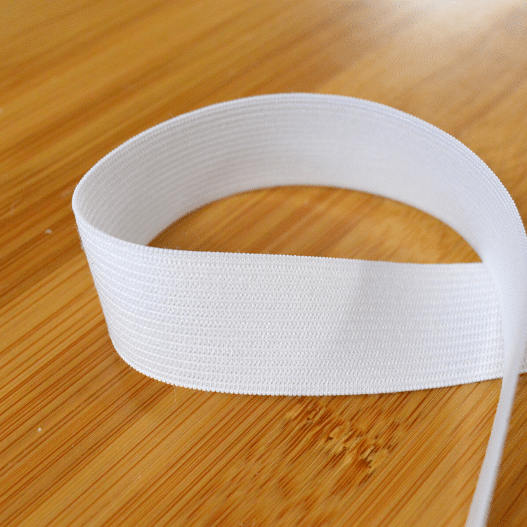 Élastique tricot blanc 25mm