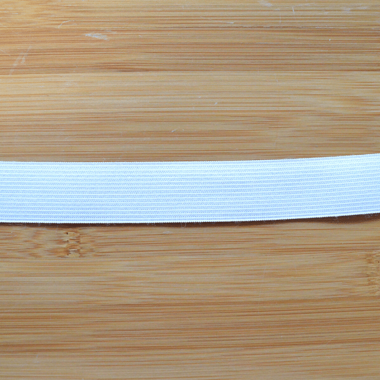 Élastique tricot blanc 25mm